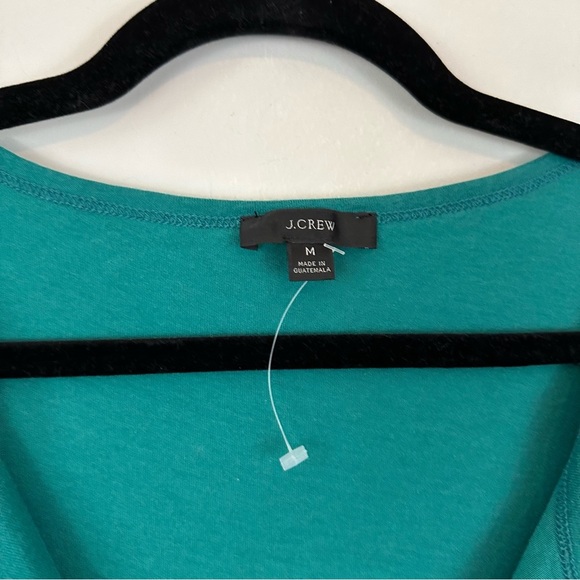 J. Crew | Teal Tiered Short Sleeve Mini Dress Size Medium - Picture 3 of 6